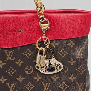 Authentic Louis Vuitton Lock & Key with unbranded Bagcharm, Keycharm, Keychain